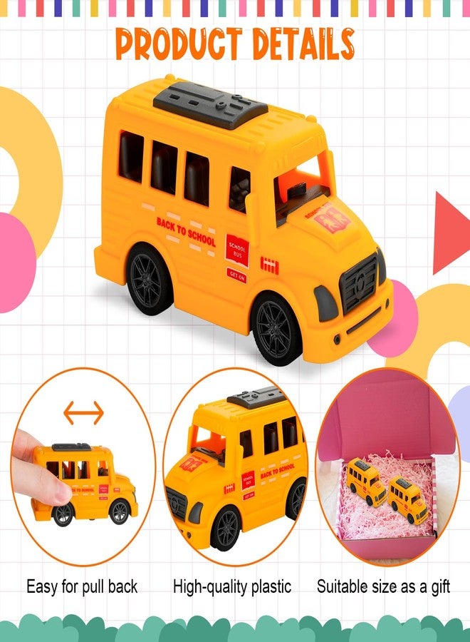 LSLYHTC 6Pcs School Bus Toys Bulk, Plastic Mini School Bus for Toddlers, Small Yellow Buses Toy Party Favors for Birthday Party Supplies and Presents - Image 5